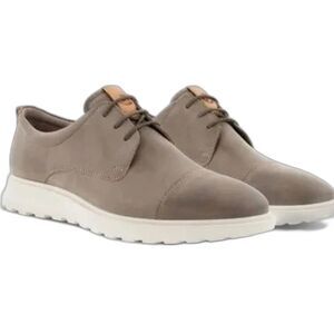 ECCO CS20 HYBRID  LEATHER OXFORD MOON ROCK CASHMERE EU 43 9-9.5 US LACE UP